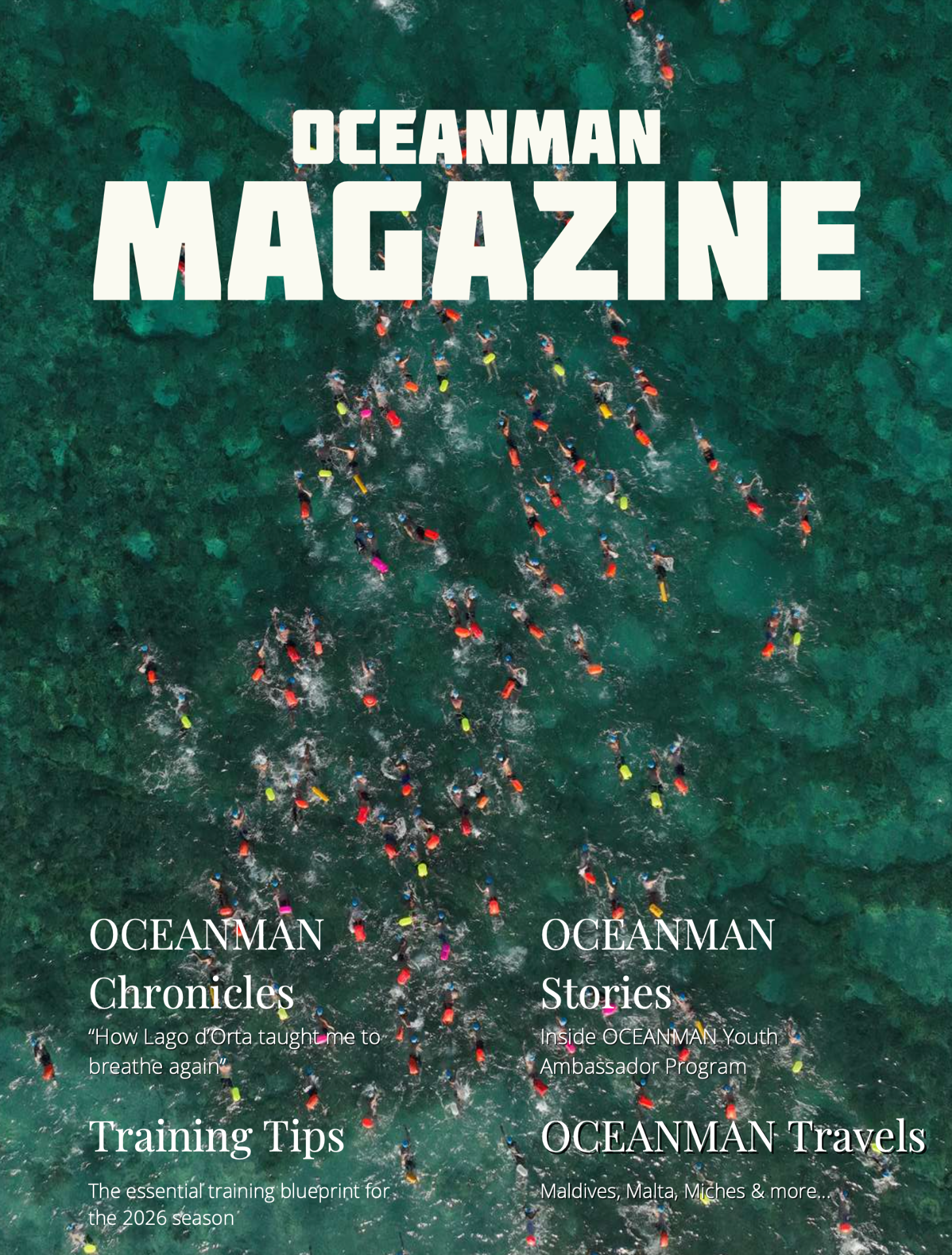 Oceanman Magazinen parasta antia ovat harjoitteluun liittyvät artikkelit.
