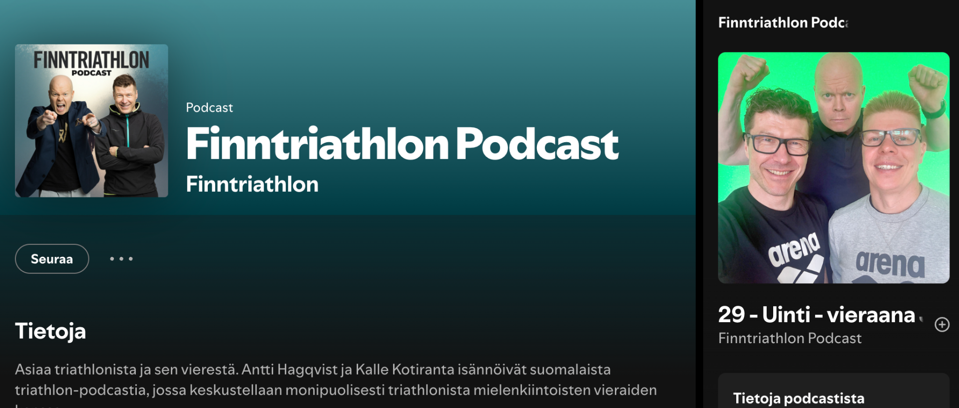 Finntriathlonin podcasteissa on useita jaksoja, jotka kiinnostavat myös avovesiuimareita.